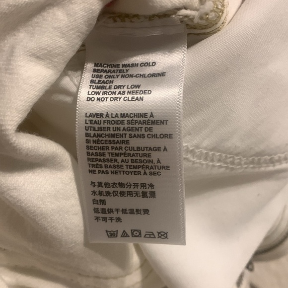 BDG high-waisted cowboy jeans white size 24 - Picture 7 of 14